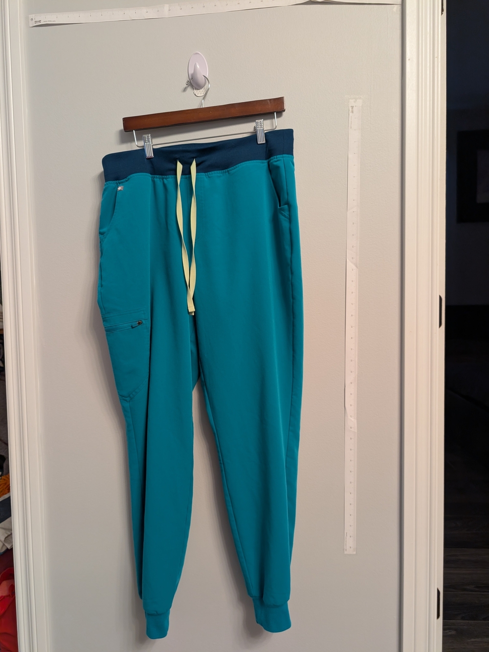 Figs Scrub Pants Size Xl Dr Nurse Dentist Turquoise Drawstring Waist Stylish